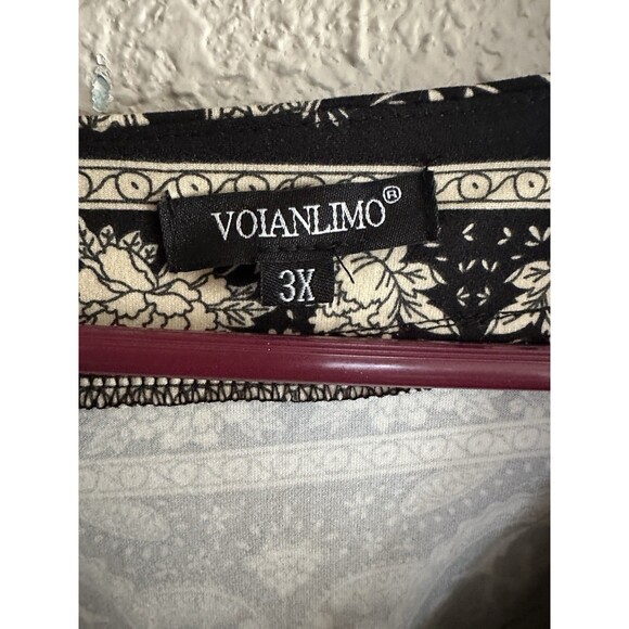 (2) NWT Voianlimo 3x Blouse Paisley Flowy Summer Vacation Boho Church Comfort - Picture 9 of 11